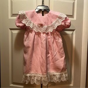 Vintage Girls Pink Dress